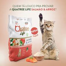 Ração Quatree Life Premium Especial Gatos Castrados Sabor Frango e